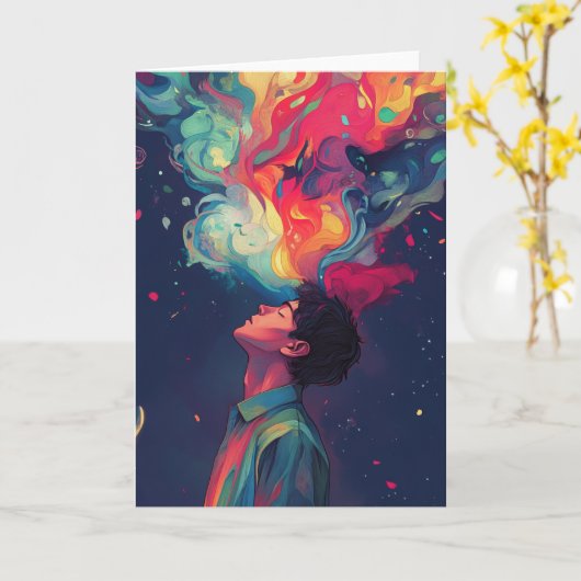 The Dreamer Greetings Card Kaart (Gele Bloem)