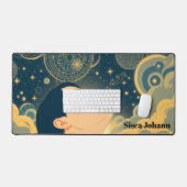 The Dreamer Surrealist Gold Accents  Bureaumat (Keyboard & Muis)