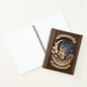The Dreamer's Journal Crescent Moon Wood Carved  Notitieboek (Binnen)