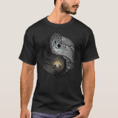 The Dreaming Dragon Sun and Moon Yin Yang Dragons T-shirt (Voorkant)