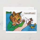 The Dreamweaver Mascot, Louis Wain Briefkaart (Voorkant / Achterkant)