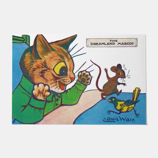 The Dreamweaver Mascot, Louis Wain Deurmat (Voorkant)
