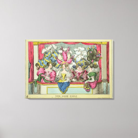 The Dress Circle, gepubliceerd door Thomas McLean, Canvas Afdruk (Voorkant)
