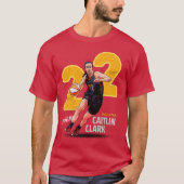 the dribble ball pose with 22 background t-shirt (Voorkant)