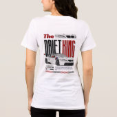 The Drift King - Meester van het ondergrondse race Tri-Blend Shirt (Achterkant)