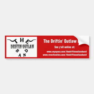 The Driftin' Outlaw Band - Bumpersticker