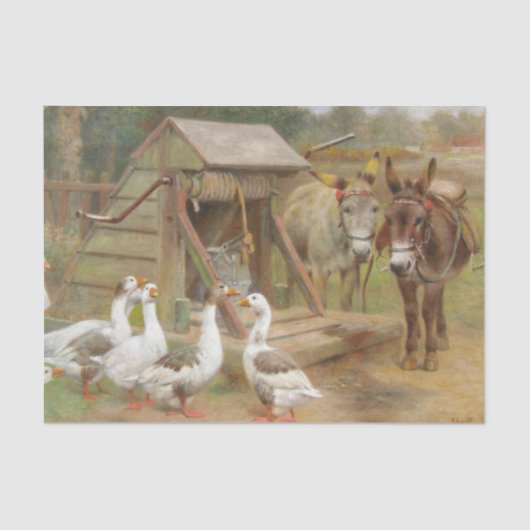The Drink Question van Herbert William Weekes Tissuepapier (Voorkant)