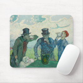 The Drinkers beroemd gemaakt door Van Gogh Post-Im Muismat