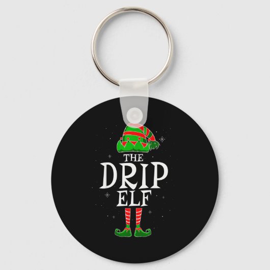The Drip Elf Group Matching Family Christmas Swag  Sleutelhanger (Voorkant)
