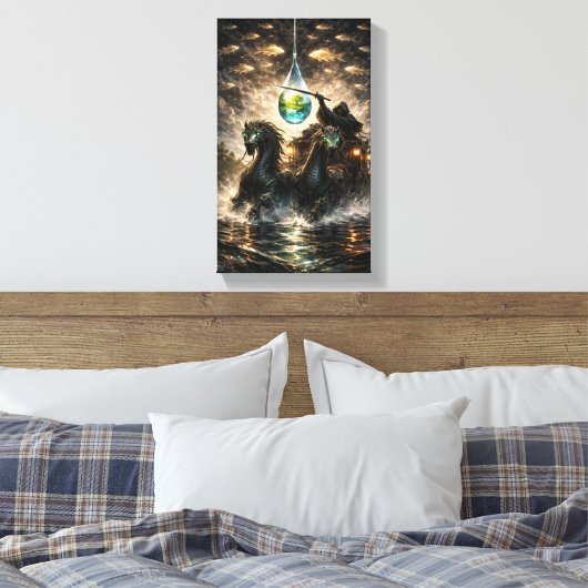 The Drop That Holds a World Canvas Afdruk (Insitu (Slaapkamer))