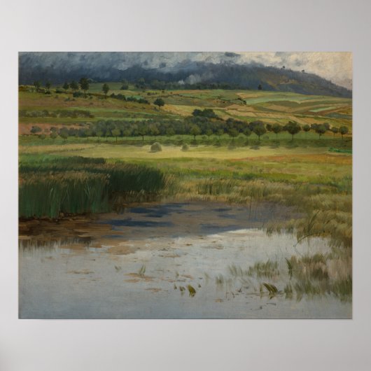 The Drowned Pond, 1887 (olie op canvas) Poster (Voorkant)
