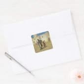 The Drum Beater, 1867 Vierkante Sticker (Envelop)