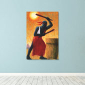 The Drummer 1993 Canvas Afdruk (Insitu (Houten vloer))