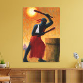 The Drummer 1993 Canvas Afdruk (Insitu (Woonkamer))