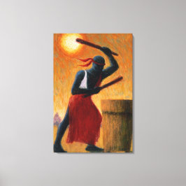 The Drummer 1993 Canvas Afdruk
