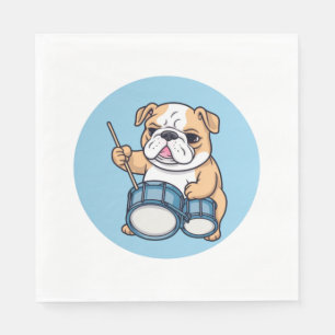 The Drumming Bulldog Beats en Bulldog Grooves Servet