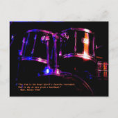 The Drums do the Talking Postcard Briefkaart (Voorkant)