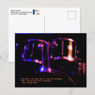 The Drums doen de sprekende ansichtkaart Briefkaart