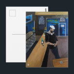 The Drunken Sailor Painting by Alfred Fox Briefkaart<br><div class="desc">Painting of "The Drunken Sailor" by Alfred Fox . Collectable Postcard . alfred_fox_art @ Zazzle</div>