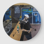 The Drunken Sailor Painting by Alfred Fox Grote Klok (Voorkant)