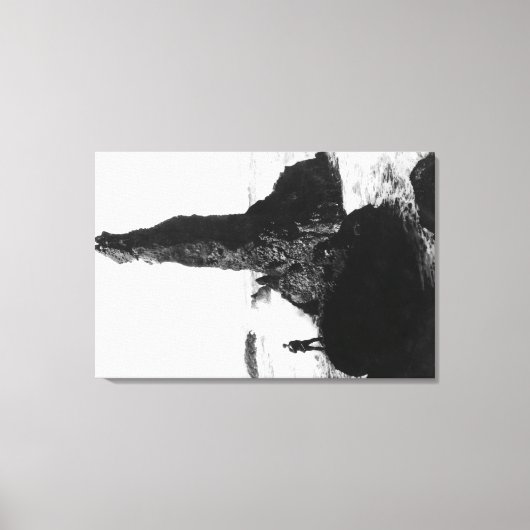 The Duchess Rock in Newport, Oregon Canvas Afdruk (Voorkant)