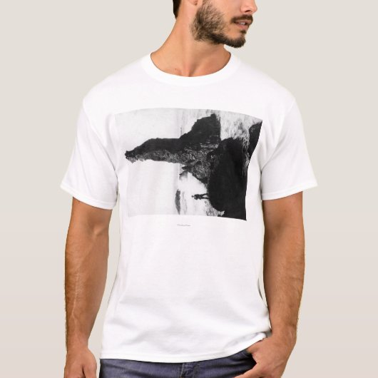 The Duchess Rock in Newport, Oregon T-shirt (Voorkant)