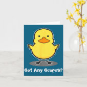 The Duck Song Got Any Gs Ice Fresh Lemonade Funny  Kaart (Gele Bloem)