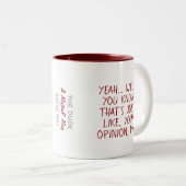 The Dude (uw mening, man) - Een MisterP Mok (Voorkant rechts)