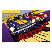 The Duel: Mustang vs. Corvette Foto Afdruk (Voorkant)