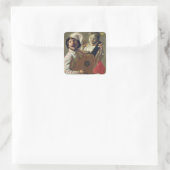 The Duet, 1628 Vierkante Sticker (Tas)