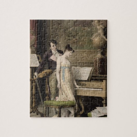 The Duet (mezzotint) Legpuzzel (Verticaal)