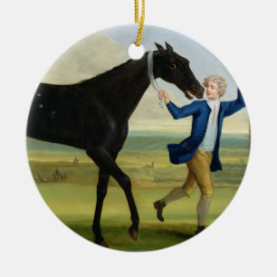 The Duke of Rutland's 'Bonny Black', c.1720 (olie  Keramisch Ornament