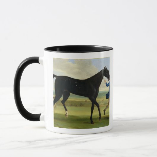 The Duke of Rutland's 'Bonny Black', c.1720 (olie  Mok (Links)