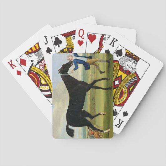 The Duke of Rutland's 'Bonny Black', c.1720 (olie  Pokerkaarten (Achterkant)