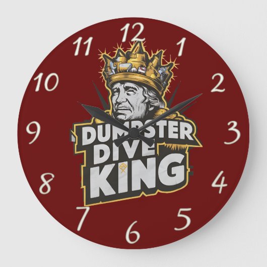 The Dumpster Dive Kings Crest Grote Klok (Voorkant)