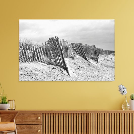 The Dune Fence Canvas Print (Insitu (Woonkamer))