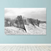 The Dune Fence Canvas Print (Insitu (Houten vloer))