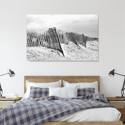 The Dune Fence Canvas Print (Insitu (Slaapkamer))