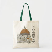 The Duomo Florence Italy Pen and Ink Drawing Tote Bag (Voorkant)