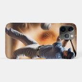 The Dust-Cloud Showdown: een pitcher's fury Case-Mate iPhone Case (Achterkant (horizontaal))