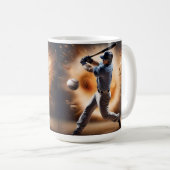 The Dust-Cloud Showdown: een pitcher's fury Koffiemok (Voorkant rechts)