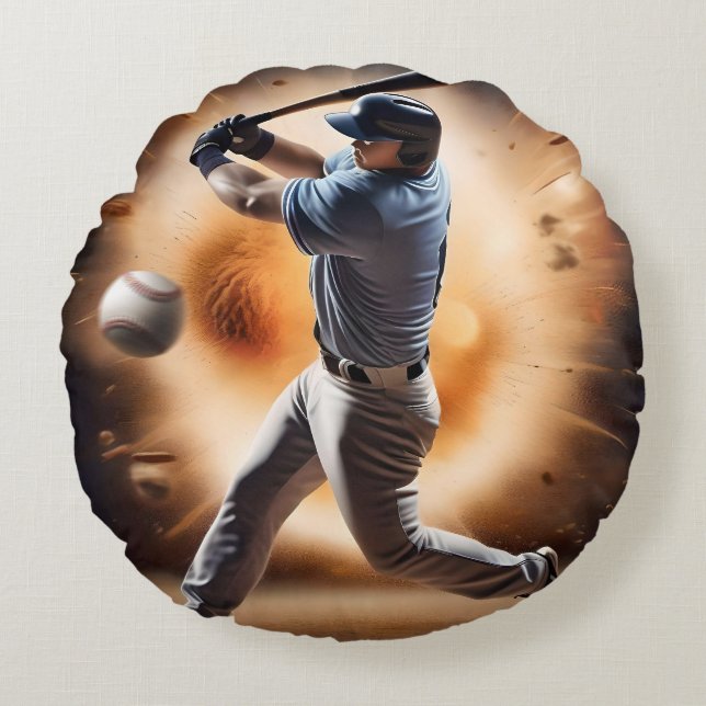 The Dust-Cloud Showdown: een pitcher's fury Rond Kussen (Voorkant)