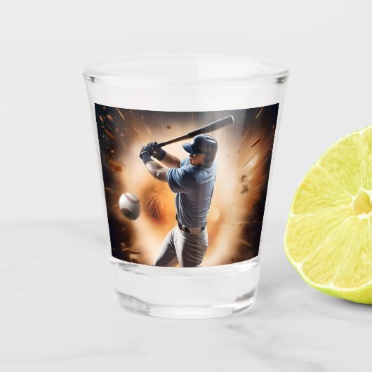 The Dust-Cloud Showdown: een pitcher's fury Shot Glas (Voorkant)
