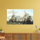 The Dutch Fleet of the India Company, 1675 Canvas Afdruk (Insitu (Woonkamer))