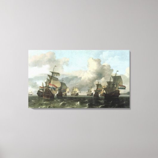 The Dutch Fleet of the India Company, 1675 Canvas Afdruk (Voorkant)