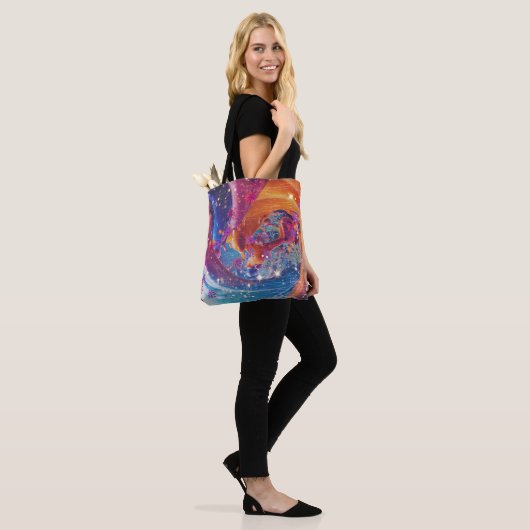 The Dynamite Swirl Tote Bag (Op model)