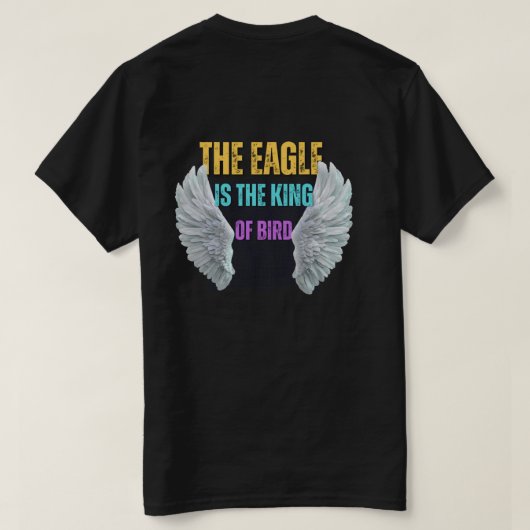 The Eagle King Graphic T-Shirt – Vetgedrukte adela (Design achterkant)