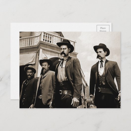The Earps and Doc Holliday Tombstone Briefkaart (Voorkant / Achterkant)