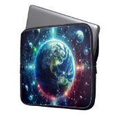 The Earth and Her Siblings on 15" Electronics Bag Laptop Sleeve (Voorkant Links)
