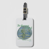 The Earth He Formed Bagagelabel (Voorkant (verticaal))